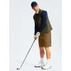 imageG Gradual Mens Casual Shorts 9quot Lightweight Golf Shorts for Men Stretch with 3 Pockets Quick Dry Breathable Work ShortsDark Brown