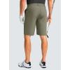 imageG Gradual Mens Casual Shorts 9quot Lightweight Golf Shorts for Men Stretch with 3 Pockets Quick Dry Breathable Work ShortsGrey Sage