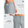 imageG Gradual Mens Casual Shorts 9quot Lightweight Golf Shorts for Men Stretch with 3 Pockets Quick Dry Breathable Work ShortsLight Grey