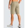 imageG Gradual Mens Casual Shorts 9quot Lightweight Golf Shorts for Men Stretch with 3 Pockets Quick Dry Breathable Work ShortsLight Khaki