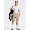 imageG Gradual Mens Casual Shorts 9quot Lightweight Golf Shorts for Men Stretch with 3 Pockets Quick Dry Breathable Work ShortsLight Khaki