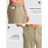 imageG Gradual Mens Casual Shorts 9quot Lightweight Golf Shorts for Men Stretch with 3 Pockets Quick Dry Breathable Work ShortsLight Khaki