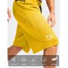 imageG Gradual Mens Long Basketball Shorts with Zipper Pocket 11 Quick Dry Gym Shorts Lightweight Mesh Athletic Shorts for MenYellow