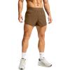 imageG Gradual Running Shorts for Men 3 Inch Lighweight Quick Dry Workout Gym Athletic Jogging Shorts with Inner Key PocketBrown