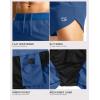 imageG Gradual Running Shorts for Men 3 Inch Lighweight Quick Dry Workout Gym Athletic Jogging Shorts with Inner Key PocketDeep Blue