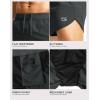 imageG Gradual Running Shorts for Men 3 Inch Lighweight Quick Dry Workout Gym Athletic Jogging Shorts with Inner Key PocketDeep Grey