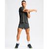 imageG Gradual Running Shorts for Men 3 Inch Lighweight Quick Dry Workout Gym Athletic Jogging Shorts with Inner Key PocketDeep Grey