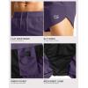 imageG Gradual Running Shorts for Men 3 Inch Lighweight Quick Dry Workout Gym Athletic Jogging Shorts with Inner Key PocketDeep Purple