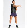 imageG Gradual Running Shorts for Men 3 Inch Lighweight Quick Dry Workout Gym Athletic Jogging Shorts with Inner Key PocketDeep Purple