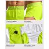 imageG Gradual Running Shorts for Men 3 Inch Lighweight Quick Dry Workout Gym Athletic Jogging Shorts with Inner Key PocketFluorescent Green