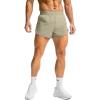 imageG Gradual Running Shorts for Men 3 Inch Lighweight Quick Dry Workout Gym Athletic Jogging Shorts with Inner Key PocketLight Khaki