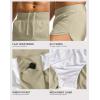 imageG Gradual Running Shorts for Men 3 Inch Lighweight Quick Dry Workout Gym Athletic Jogging Shorts with Inner Key PocketLight Khaki