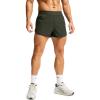 imageG Gradual Running Shorts for Men 3 Inch Lighweight Quick Dry Workout Gym Athletic Jogging Shorts with Inner Key PocketOlive Green