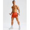 imageG Gradual Running Shorts for Men 3 Inch Lighweight Quick Dry Workout Gym Athletic Jogging Shorts with Inner Key PocketOrange