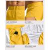 imageG Gradual Running Shorts for Men 3 Inch Lighweight Quick Dry Workout Gym Athletic Jogging Shorts with Inner Key PocketYellow