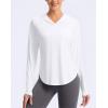 imageG Gradual Womens UPF 50 Sun Shirt with Hoodie Long Sleeve UV Protection Shirts Lightweight Hiking Fishing Shirts for WomenAwhite