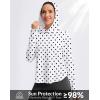 imageG Gradual Womens UPF 50 Sun Shirt with Hoodie Long Sleeve UV Protection Shirts Lightweight Hiking Fishing Shirts for WomenBlack Dot