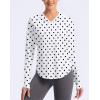 imageG Gradual Womens UPF 50 Sun Shirt with Hoodie Long Sleeve UV Protection Shirts Lightweight Hiking Fishing Shirts for WomenBlack Dot