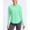 imageG Gradual Womens UPF 50 Sun Shirt with Hoodie Long Sleeve UV Protection Shirts Lightweight Hiking Fishing Shirts for WomenGreen
