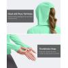 imageG Gradual Womens UPF 50 Sun Shirt with Hoodie Long Sleeve UV Protection Shirts Lightweight Hiking Fishing Shirts for WomenGreen