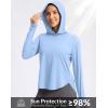 imageG Gradual Womens UPF 50 Sun Shirt with Hoodie Long Sleeve UV Protection Shirts Lightweight Hiking Fishing Shirts for WomenHaze Blue