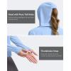 imageG Gradual Womens UPF 50 Sun Shirt with Hoodie Long Sleeve UV Protection Shirts Lightweight Hiking Fishing Shirts for WomenHaze Blue