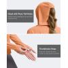 imageG Gradual Womens UPF 50 Sun Shirt with Hoodie Long Sleeve UV Protection Shirts Lightweight Hiking Fishing Shirts for WomenHeather Orange