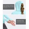 imageG Gradual Womens UPF 50 Sun Shirt with Hoodie Long Sleeve UV Protection Shirts Lightweight Hiking Fishing Shirts for WomenLight Green