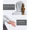 imageG Gradual Womens UPF 50 Sun Shirt with Hoodie Long Sleeve UV Protection Shirts Lightweight Hiking Fishing Shirts for WomenLight Grey