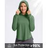 imageG Gradual Womens UPF 50 Sun Shirt with Hoodie Long Sleeve UV Protection Shirts Lightweight Hiking Fishing Shirts for WomenOarmy Green
