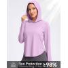 imageG Gradual Womens UPF 50 Sun Shirt with Hoodie Long Sleeve UV Protection Shirts Lightweight Hiking Fishing Shirts for WomenPurple