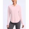 imageG Gradual Womens UPF 50 Sun Shirt with Hoodie Long Sleeve UV Protection Shirts Lightweight Hiking Fishing Shirts for WomenSeashell Pink