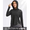 imageG Gradual Womens UPF 50 Sun Shirt with Hoodie Long Sleeve UV Protection Shirts Lightweight Hiking Fishing Shirts for WomenWhite Stripe