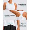 imageG Gradual Womens Workout Tank Tops Racerback Athletic Yoga Tops Loose Fit Sleeveless Running Gym Sports Shirts for WomenB White