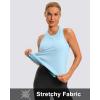 imageG Gradual Womens Workout Tank Tops Racerback Athletic Yoga Tops Loose Fit Sleeveless Running Gym Sports Shirts for WomenBlue Linen