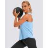 imageG Gradual Womens Workout Tank Tops Racerback Athletic Yoga Tops Loose Fit Sleeveless Running Gym Sports Shirts for WomenHaze Blue