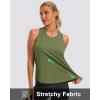 imageG Gradual Womens Workout Tank Tops Racerback Athletic Yoga Tops Loose Fit Sleeveless Running Gym Sports Shirts for WomenOlive