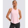 imageG Gradual Womens Workout Tank Tops Racerback Athletic Yoga Tops Loose Fit Sleeveless Running Gym Sports Shirts for WomenPink