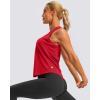 imageG Gradual Womens Workout Tank Tops Racerback Athletic Yoga Tops Loose Fit Sleeveless Running Gym Sports Shirts for WomenRed
