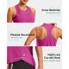 imageG Gradual Womens Workout Tank Tops Racerback Athletic Yoga Tops Loose Fit Sleeveless Running Gym Sports Shirts for WomenRose Red