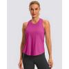 imageG Gradual Womens Workout Tank Tops Racerback Athletic Yoga Tops Loose Fit Sleeveless Running Gym Sports Shirts for WomenRose Red