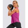 imageG Gradual Womens Workout Tank Tops Racerback Athletic Yoga Tops Loose Fit Sleeveless Running Gym Sports Shirts for WomenRose Red