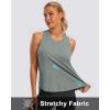 imageG Gradual Womens Workout Tank Tops Racerback Athletic Yoga Tops Loose Fit Sleeveless Running Gym Sports Shirts for WomenSage Grey Heather