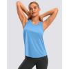 imageG Gradual Womens Workout Tank Tops Racerback Athletic Yoga Tops Loose Fit Sleeveless Running Gym Sports Shirts for WomenSky Blue Heather
