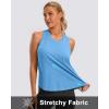 imageG Gradual Womens Workout Tank Tops Racerback Athletic Yoga Tops Loose Fit Sleeveless Running Gym Sports Shirts for WomenSky Blue Heather