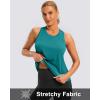 imageG Gradual Womens Workout Tank Tops Racerback Athletic Yoga Tops Loose Fit Sleeveless Running Gym Sports Shirts for WomenTeal