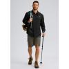 imageMens Sun Protection Fishing Shirt with Zipper Pockets Long Sleeve UPF 50 UV Cooling Shirts for Men Hiking TravelBlack