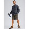 imageMens Sun Protection Fishing Shirt with Zipper Pockets Long Sleeve UPF 50 UV Cooling Shirts for Men Hiking TravelDark Grey