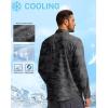 imageMens Sun Protection Fishing Shirt with Zipper Pockets Long Sleeve UPF 50 UV Cooling Shirts for Men Hiking TravelGrey Camo