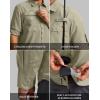 imageMens Sun Protection Fishing Shirt with Zipper Pockets Long Sleeve UPF 50 UV Cooling Shirts for Men Hiking TravelSage Green